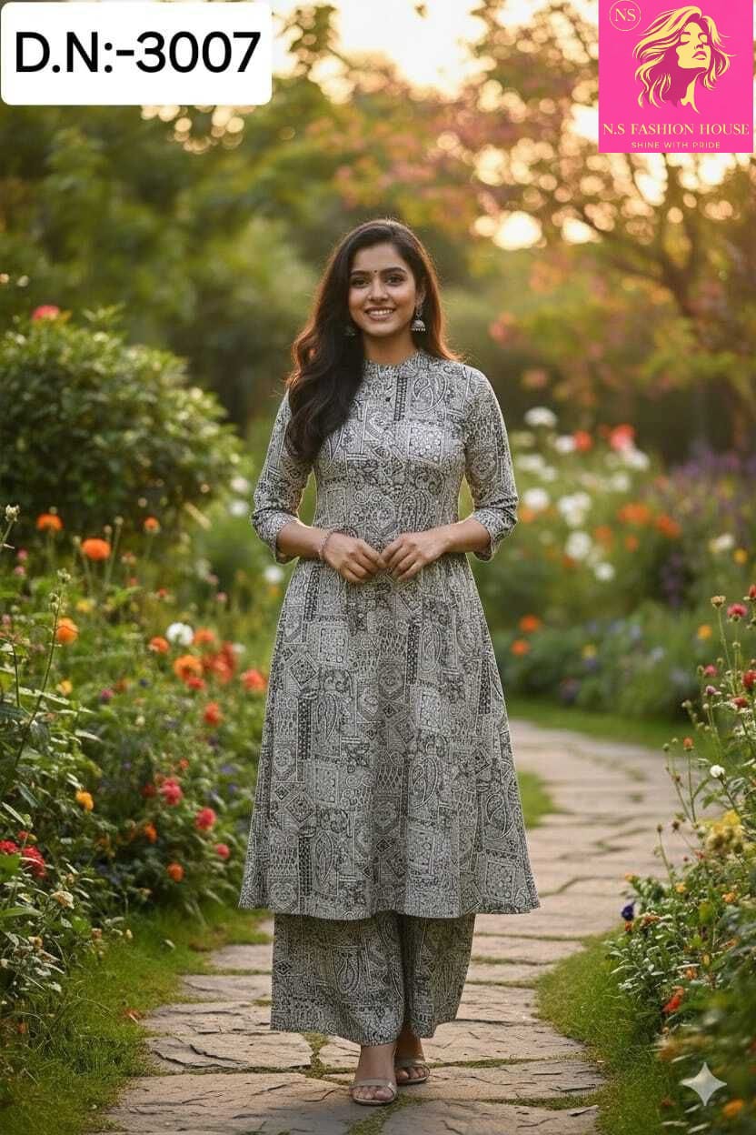 Self Printed Cotton Kurti set