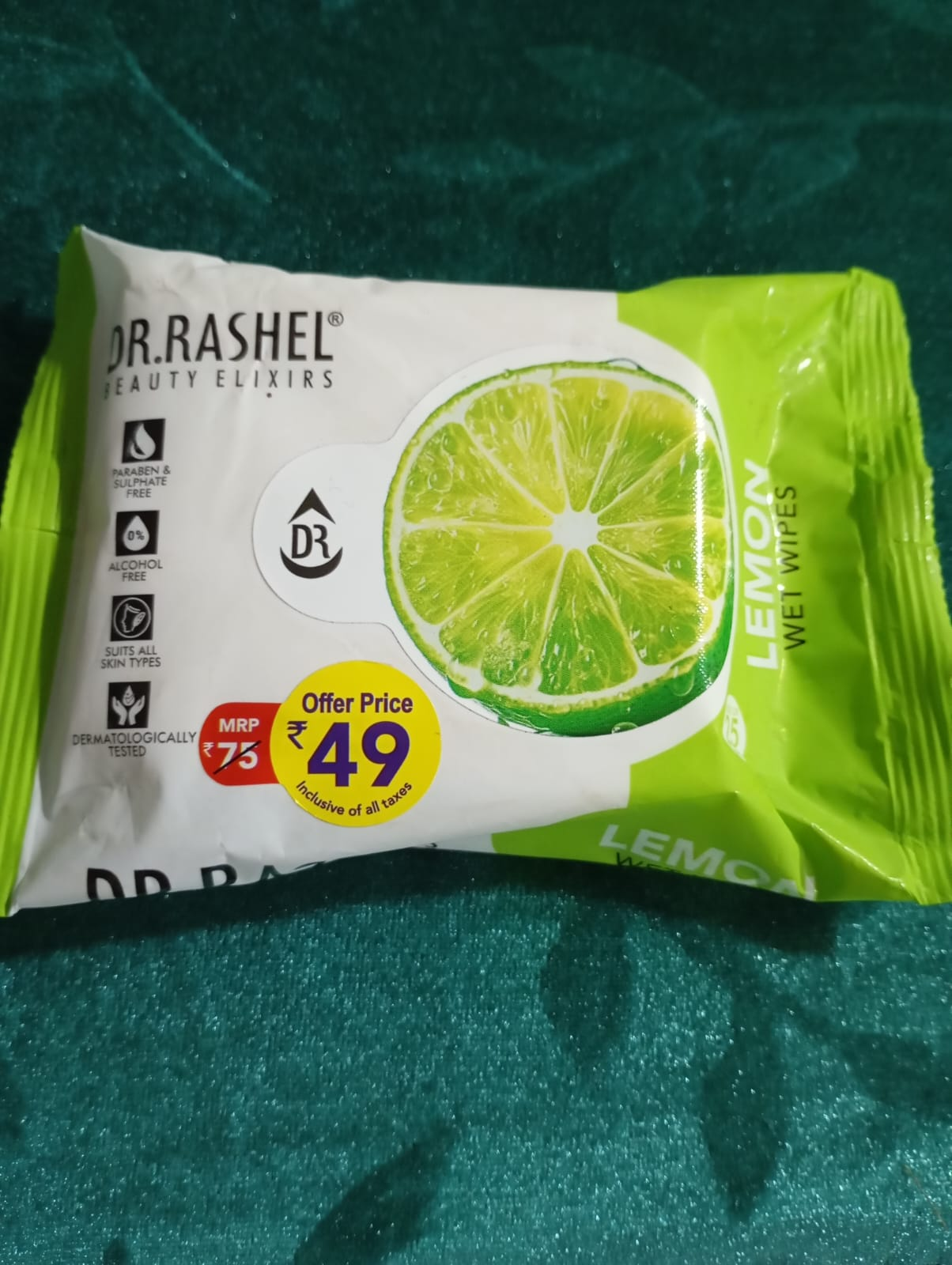 Dr.Rashel Beauty Elixris Wet Wipes (Lemon)