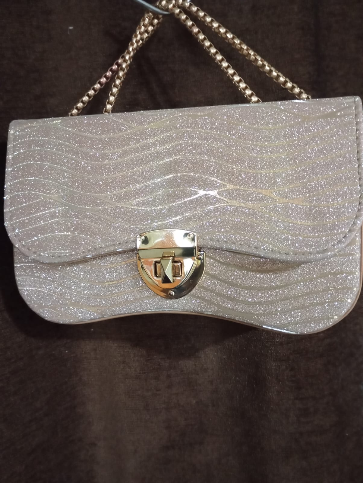 Gold + Silver Mix Unique Design Handheld Purse