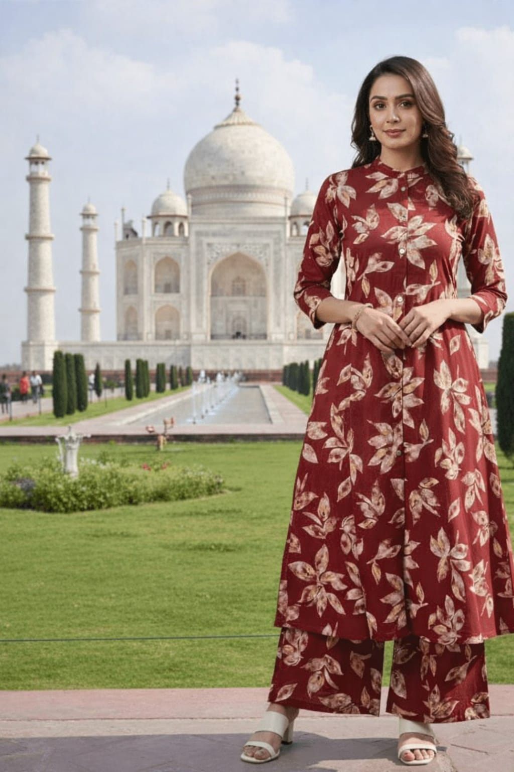 LAKME 01 Cotton A-Line Kurti Set